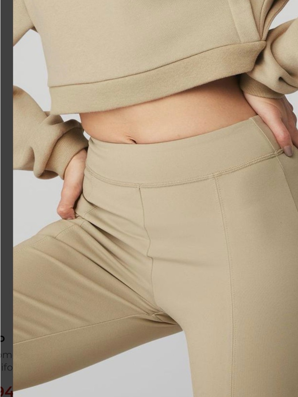 NWT Alo airbrush high-waist flutter legging California Dune S - Picture 4 of 12